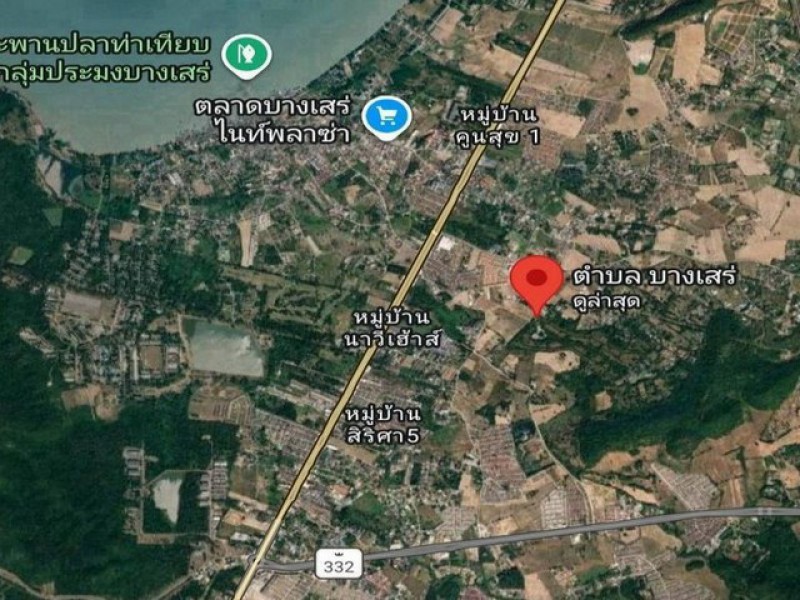 ขายที่ดินบางเสร่-สัตหีบ 3 ไร่ ติดถนนคอนกรีต ใกล้สุขุมวิท หาดบางเสร่ TP-L2633