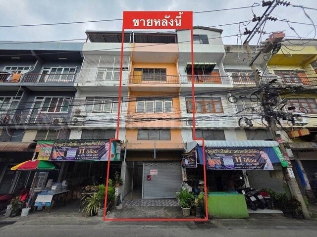 ตึกแถว 3.5 ชั้น ซอยหลังการไฟฟ้าฝ่ายผลิต พระราม 7 ทำเลค้าขาย ติดถนน
