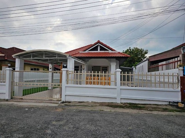 ขายบ้านเดี่ยว สัตหีบ โครงการหมู่บ้านรามนุช 2 บรรยากาศเงียบสงบ FP-H02573 