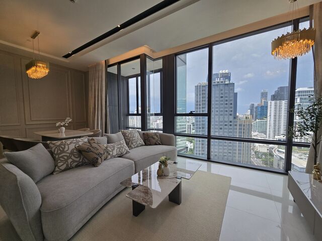 Spacious 2-Bedroom Condo with Unblocked View in The Bangkok Thonglor - BTS Thong Lo