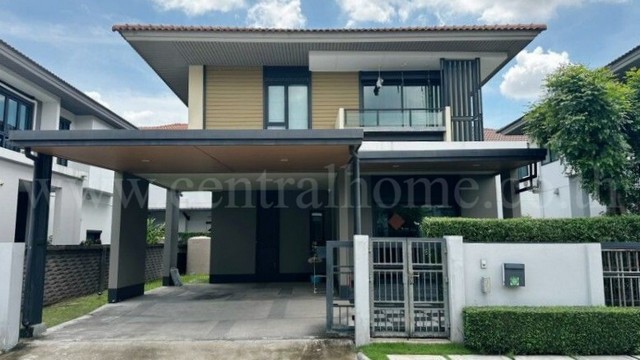 ขายด่วน บ้านเดี่ยว เศรษฐสิริ วงแหวน - ลำลูกกา บึงคำพร้อย สไตล์โมเดิร์น พร้อมอยู่
