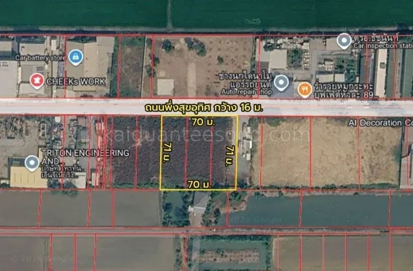 ขายที่ดิน 3 ไร่ 0 งาน 0 ตร.ว. ติด ถนนพึ่งสุขอุทิศ ใกล้ ตลาดพึ่งสุข บึงคำพร้อย ลำลูกกา