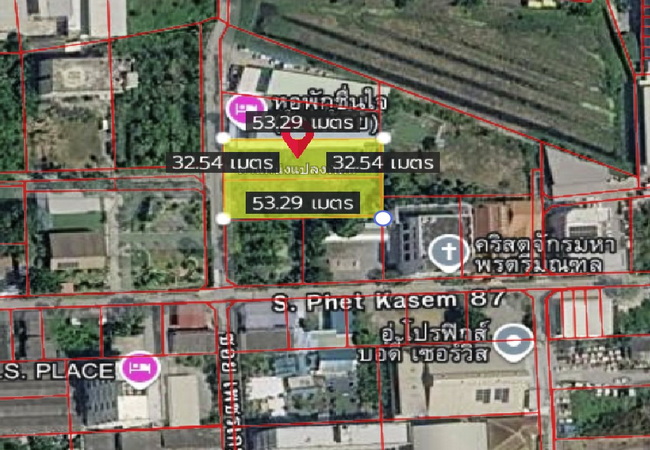 ขายที่ดิน 409 ตร.ว. ซอยเพชรเกษม 87 ถนนเพชรเกษม กระทุ่มแบน สมุทรสาคร