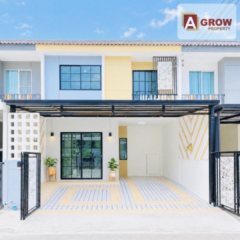 หมู่บ้านพฤกษา เลียบวารี-มีนบุรี ทำเลดี บ้านรีโนเวทใหม่ทั้งหลัง พร้อมเข้าอยู่