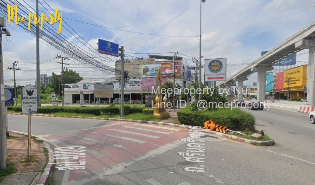 #ให้เช่าที่ดินเปล่า ติดถนนศรีนครินทร์ + รถไฟฟ้า ทำเลทองที่ธุรกิจต้องจับตา!  ขนาดที่ดิน 314 ตารางวา ที่ดินถมแล้ว พร้อมพัฒนา